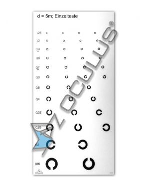 C-Test Einzeltafel 3 mit Landoltringen