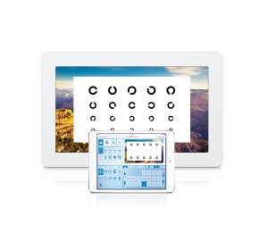 Das Steuerungs-iPad mit Darstellung des aktuellen Tests