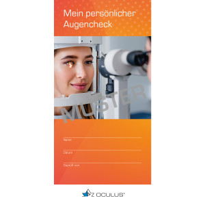 Faltbroschüre "Mein persönlicher Augencheck"