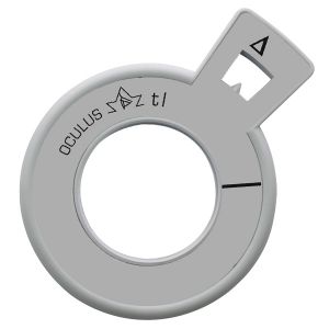 Refraktionsglas tl (38 mm) prismatisch Basis 45° VERGÜTET