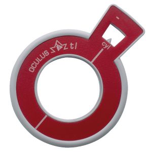 Refraktionsglas tl (38 mm) zylindrisch Achse 90° konkav
