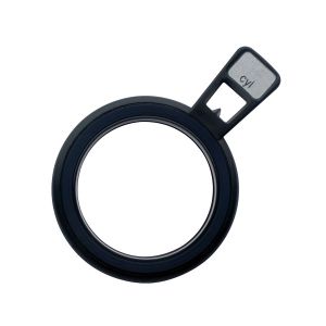 Refraktionsglas tls (28 mm) zylindrisch Achse 90° konvex VERGÜTET