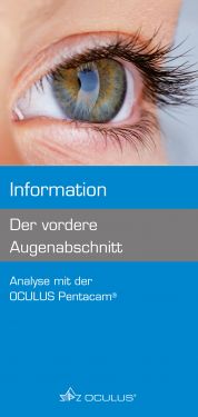 100 Stück Informationsbroschüre "Der vordere Augenabschnitt"